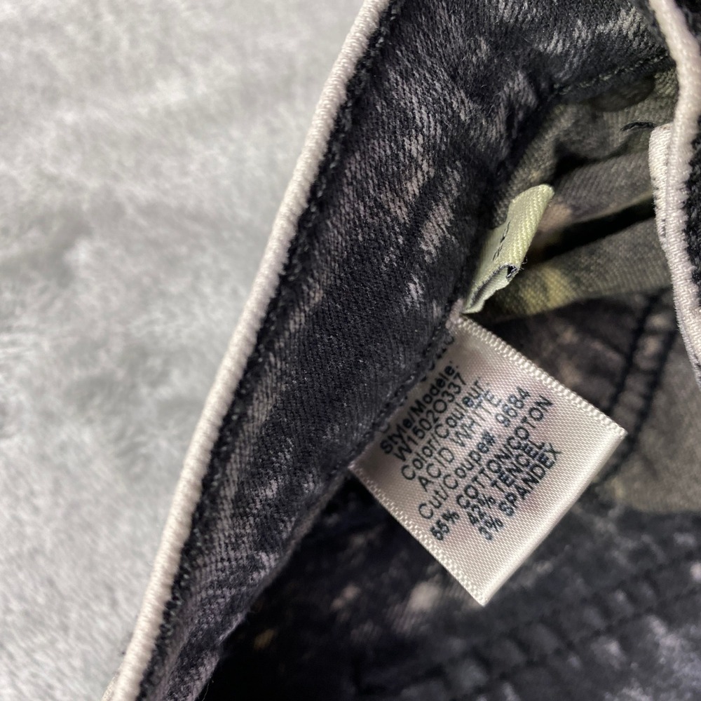 Rag‎ Bone Jean Skinny Jeans Acid Wash Black White Distressed Size 26 Grunge - Picture 6 of 10